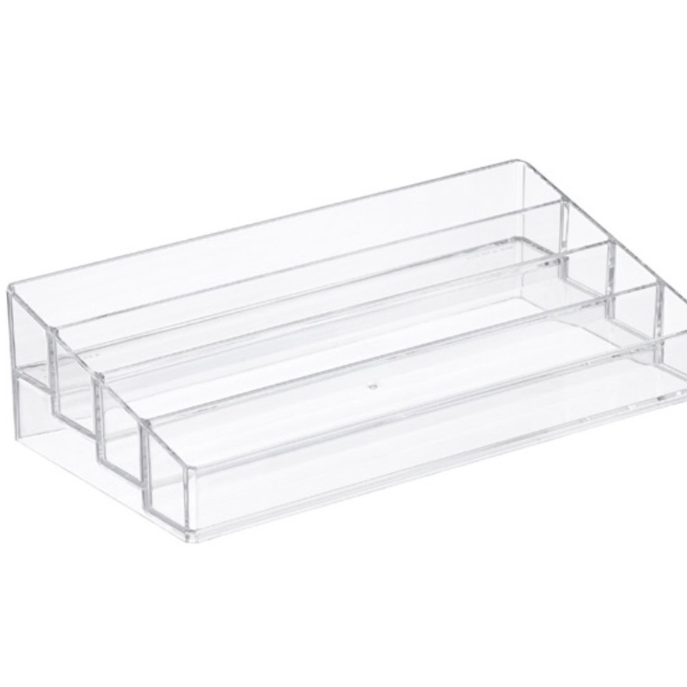 Clear makeup/nail polish holder